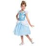 Cinderella costume for kids with blue dress and character cameo – perfect for Halloween or Disney princess-themed parties.- Party Shop
