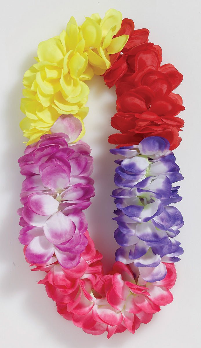 Collier Hawaïen À Fleurs Colorées Deluxe Party Shop