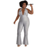 Amscan - Combinaison Disco Argentée - Adulte Plus Xxl (18-20) - Party Shop