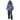 Child zombie costume with torn top, pants, gloves, and scary mask with wig – perfect for Halloween or horror cosplay - FunWorld - Party Shop