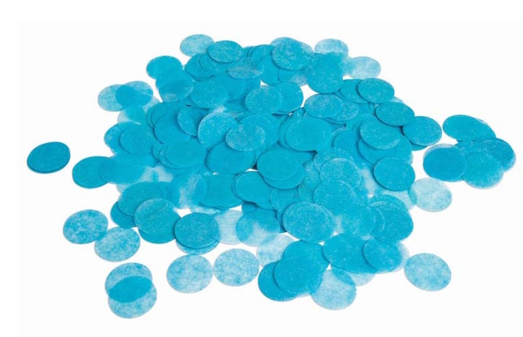 Confetti Rond En Papier - Bleu Party Shop