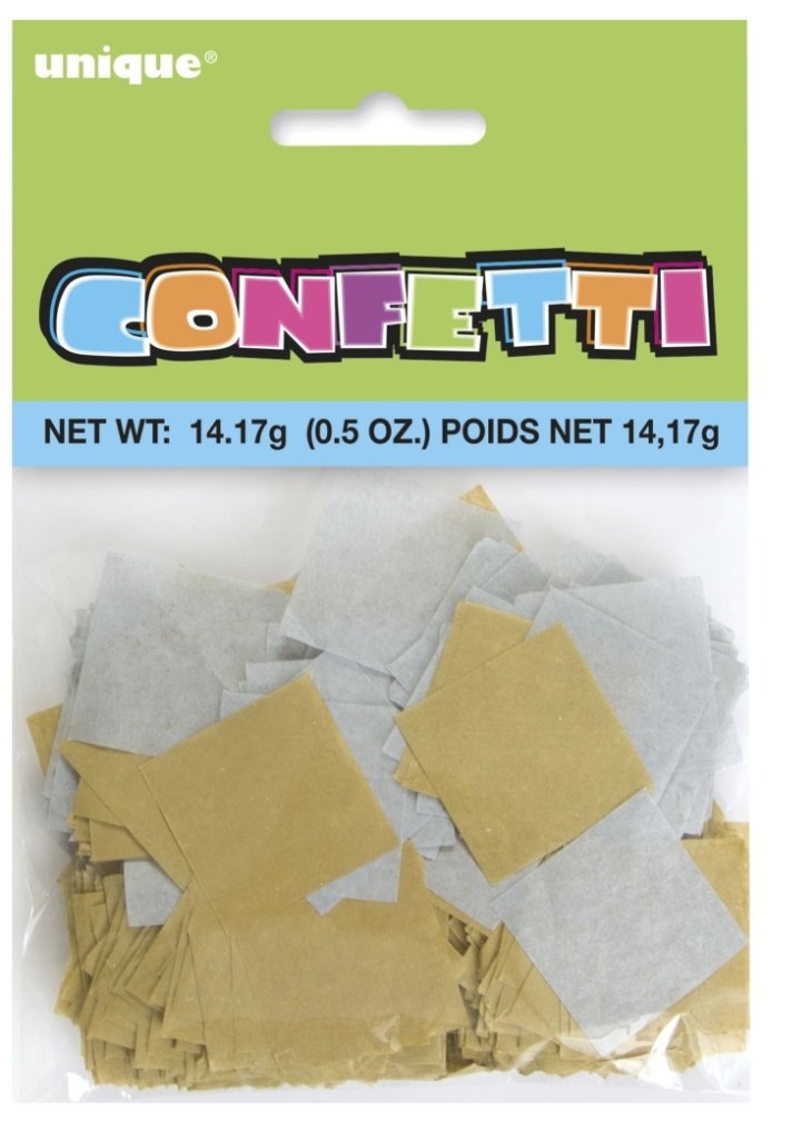 Confettis De Papier De Soie - Argent & OrParty Shop