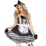 Leg Avenue - Costume Adulte - Alice Au Pays Des Merveilles Noir Et Blanc - Party Shop