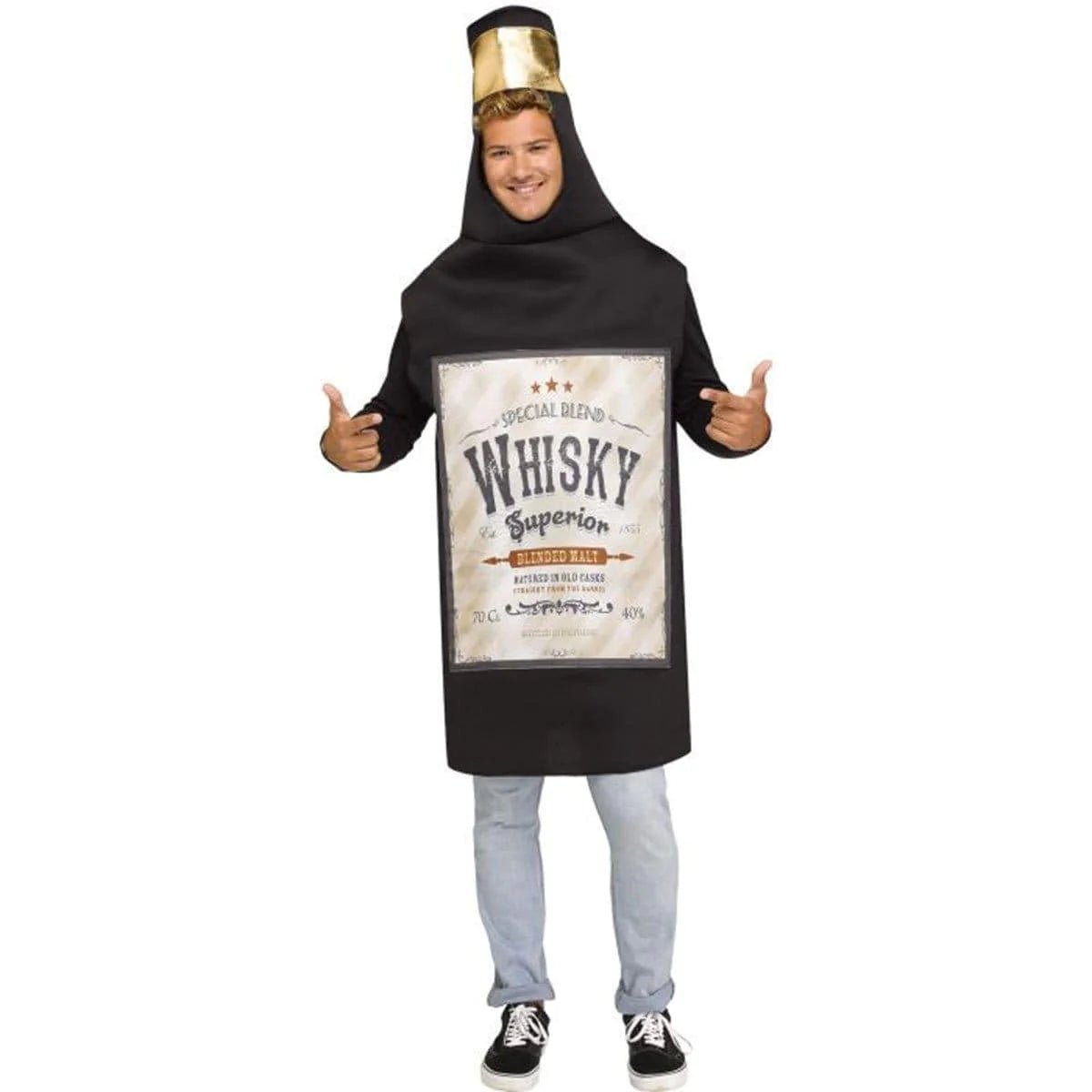 Costume Adulte - Bouteille De Whisky - One Size Party Shop