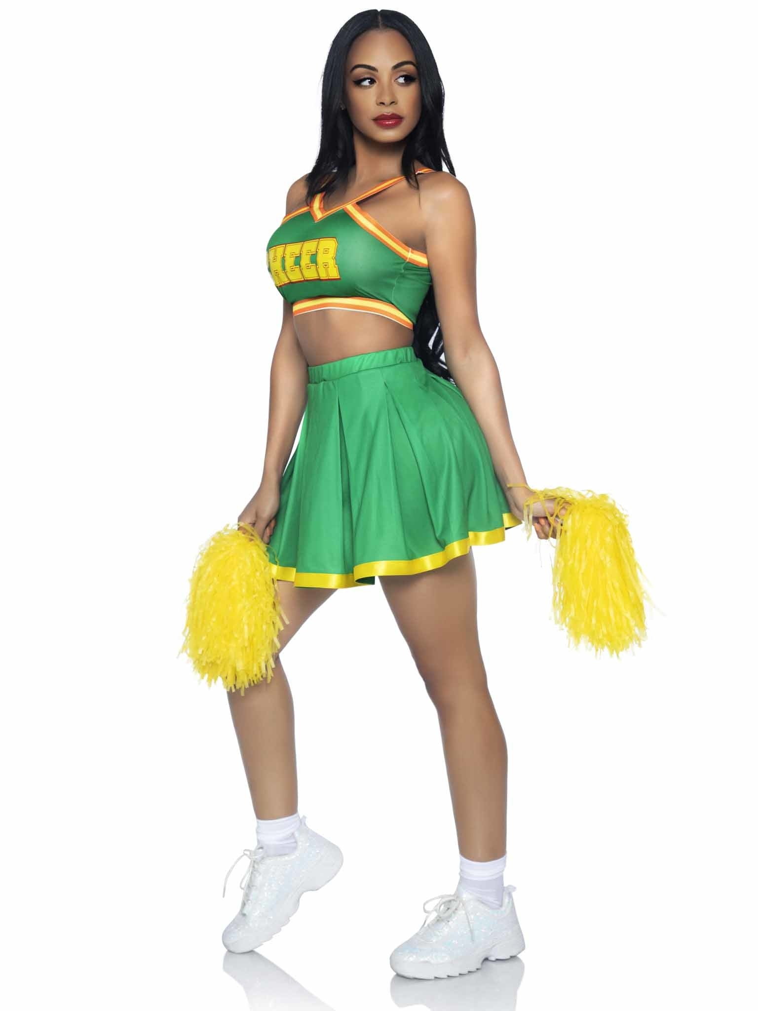 Costume Adulte - Cheerleader Vert Party Shop