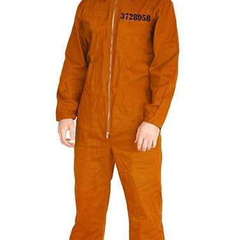 Costume Adulte - Combinaison Orange Prisonnier Party Shop