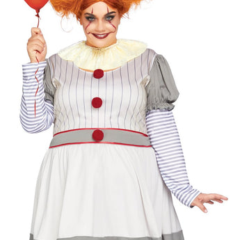 Costume Adulte - Creepy Clown Plus Party Shop