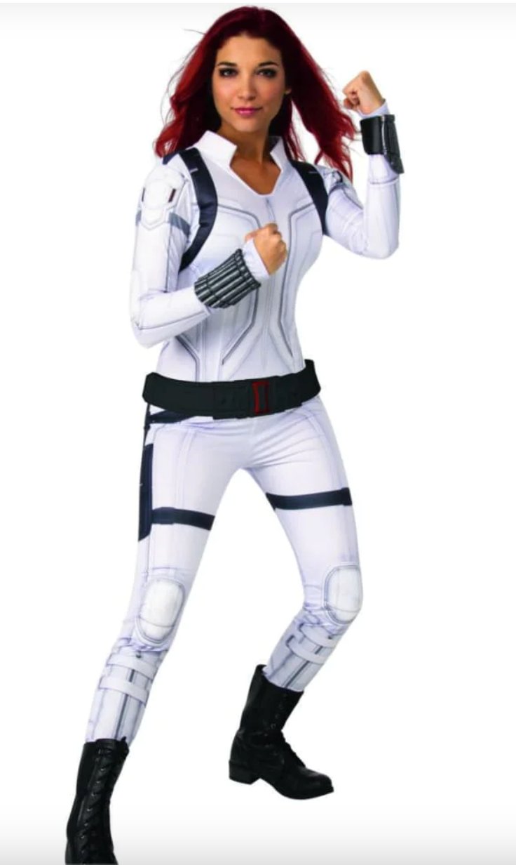 Costume Adulte Deluxe - Black Widow Uniforme Blanc Party Shop