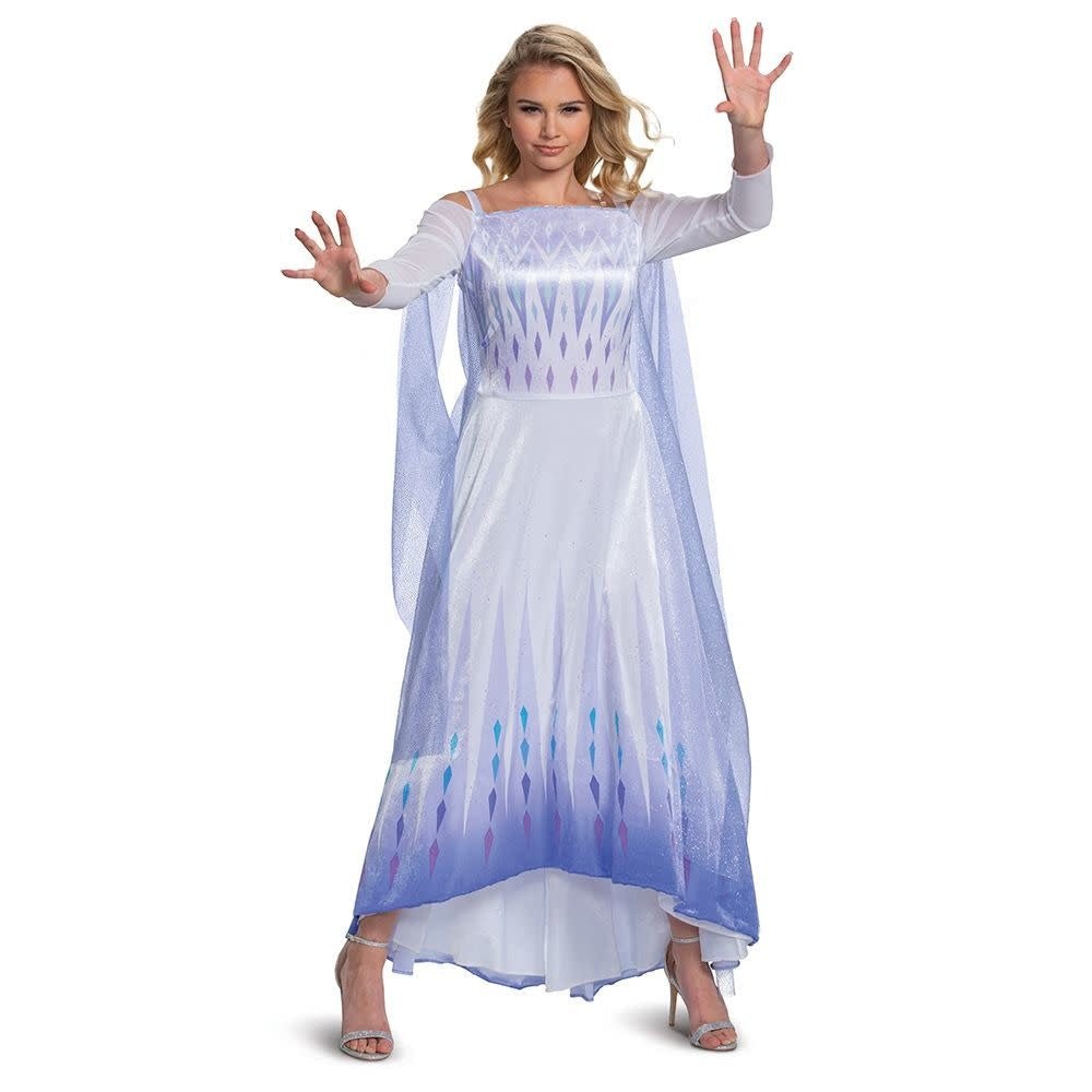 Costume Adulte Deluxe - Elsa - La Reine Des Neiges Party Shop