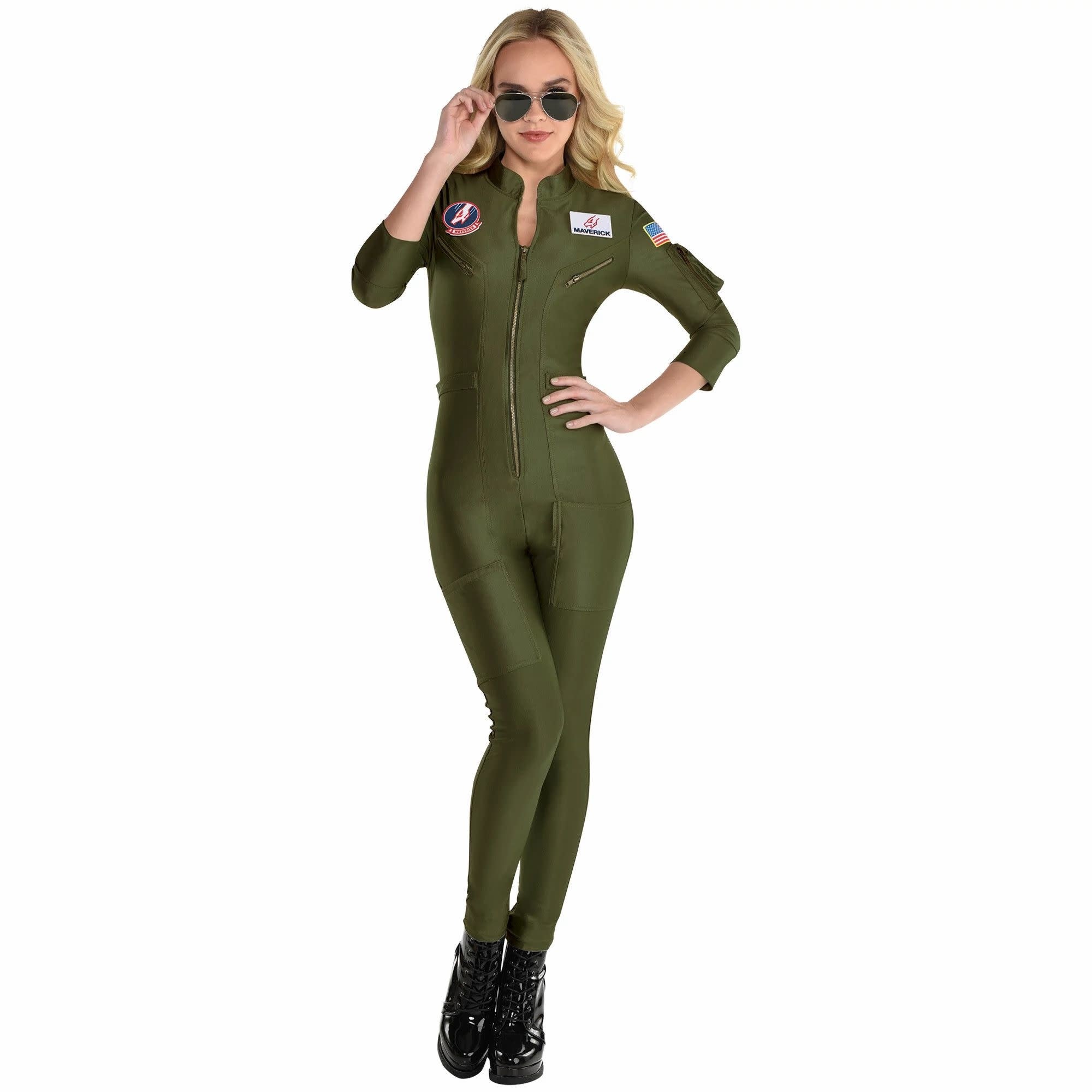 Costume Adulte Femme - Combinaison Top Gun Maverick Party Shop