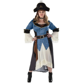 Costume Adulte Femme Pirate Taille XXL 18 - 20 Party Shop