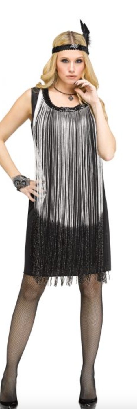 Costume Adulte - Flapper Séduisante Argent Party Shop