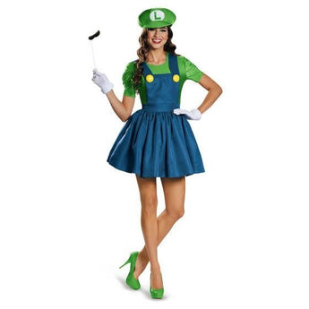 Costume Adulte - Luigi - Version JupeParty Shop