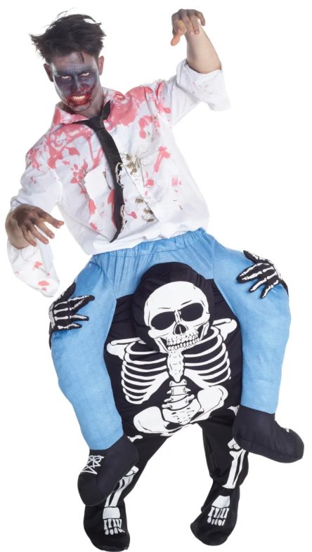 Costume Adulte - Morphsuit À Dos De SqueletteParty Shop