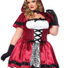 Leg Avenue - Costume Adulte Plus - Chaperon Rouge Gothique - Party Shop