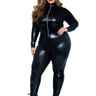 Leg Avenue - Costume Adulte Plus - Combinaison Noire - Party Shop