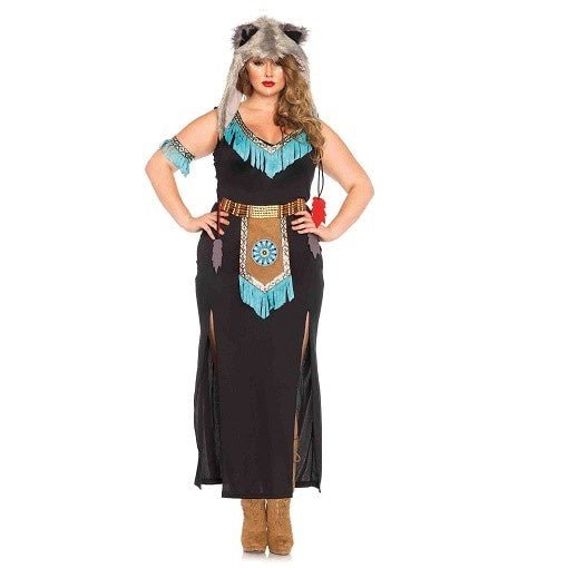 Costume Adulte Plus - Guerrière Des Loups Party Shop