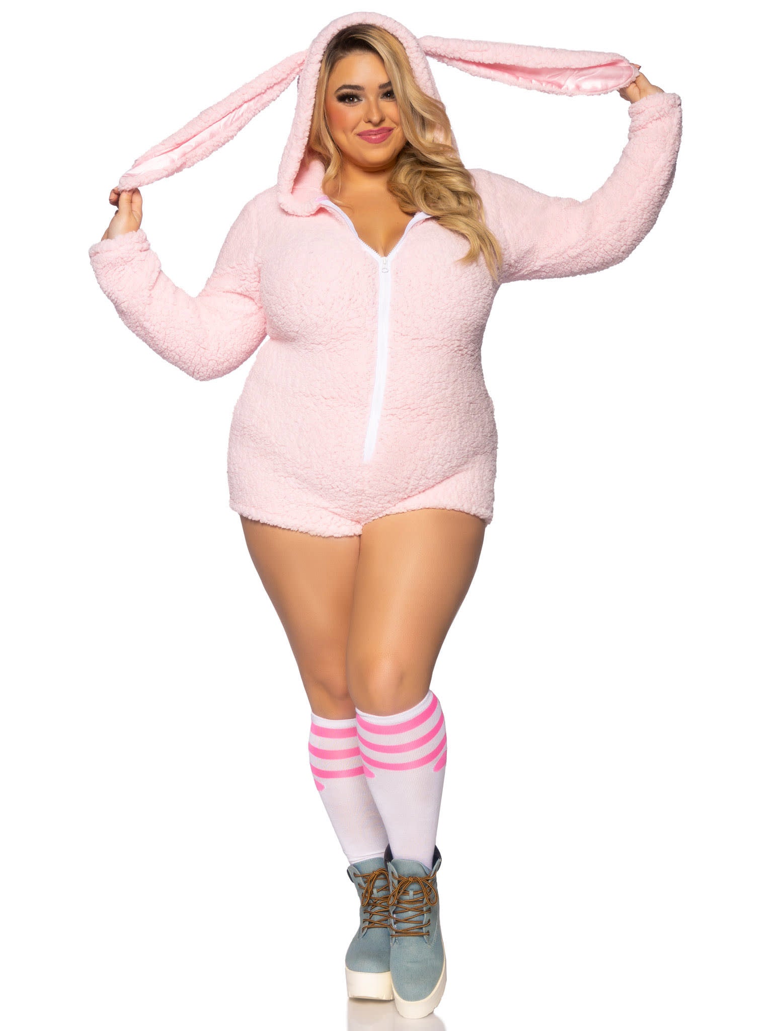 Costume Adulte Plus - Lapin Ultra Doux Party Shop