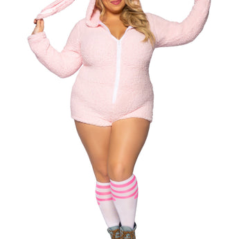 Costume Adulte Plus - Lapin Ultra Doux - Party Shop