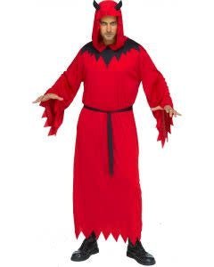 Costume Adulte - Robe De Diable À Capuche - Party Shop