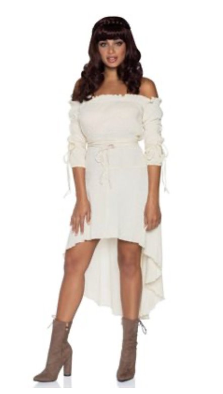 Costume Adulte - Robe De Paysanne Aux Manches NouéesParty Shop