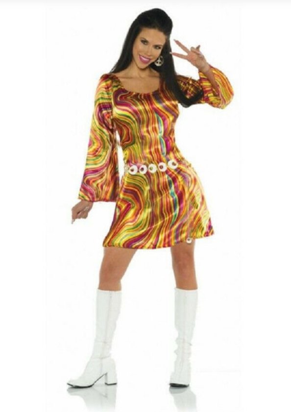 Costume Adulte - Robe Disco Multicolore Party Shop