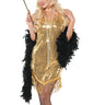 underwraps - Costume Adulte - Robe Flapper Or - Party Shop