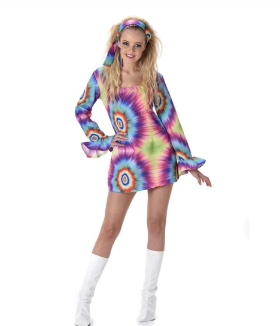 Costume Adulte - Robe Néon Tie Dye Party Shop