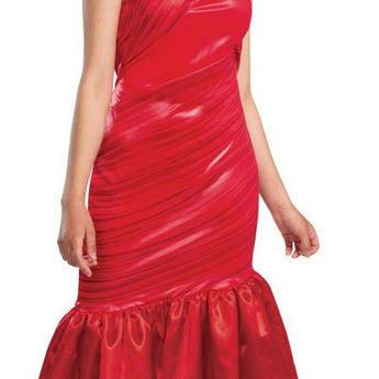 Costume Adulte - Robe Rouge De Cruella Party Shop