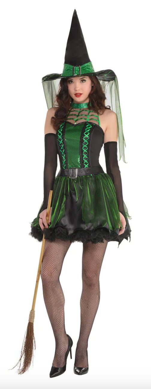 Costume Adulte - Sorcière Lanceuse De Sort Party Shop