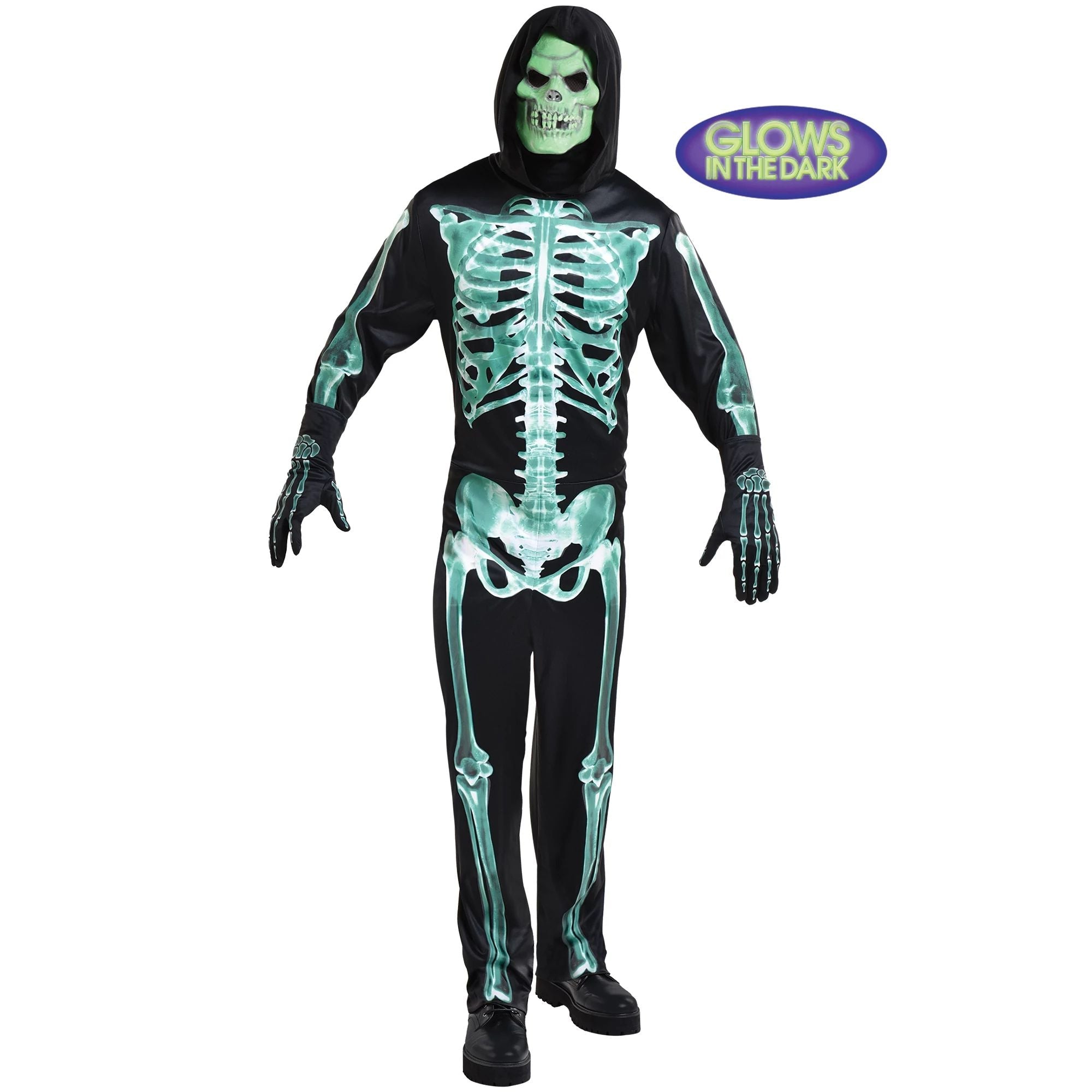 Costume Adulte Squelette phosphorescent - Standard Party Shop