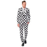 SUITMEISTER - Costume Adulte Suitmeister - Carreaux Noir Et Blanc - Party Shop
