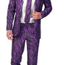 SUITMEISTER - Costume Adulte Suitmeister - Zébré Noir Et Violet - Party Shop