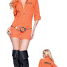 underwraps - Costume Adulte - Uniforme Court De Prisonnière - Party Shop