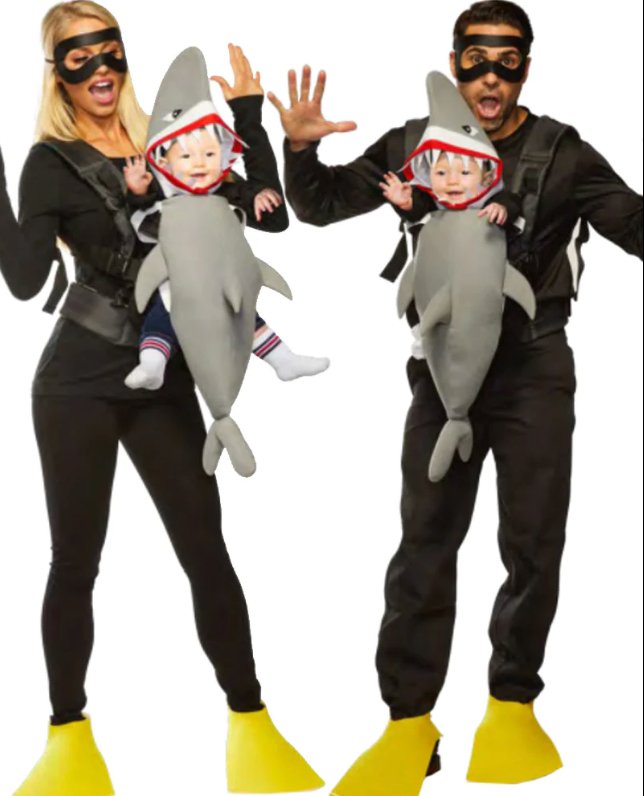 Costume Bébé & Moi - Plongeur Et Requin Party Shop