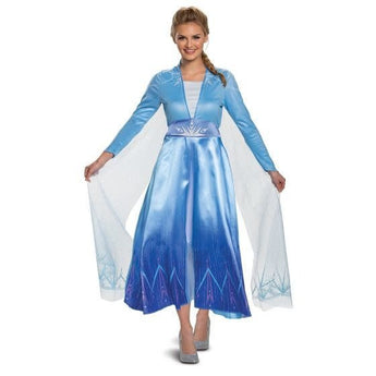 Costume Deluxe Adulte - Elsa - La Reine Des Neiges Party Shop