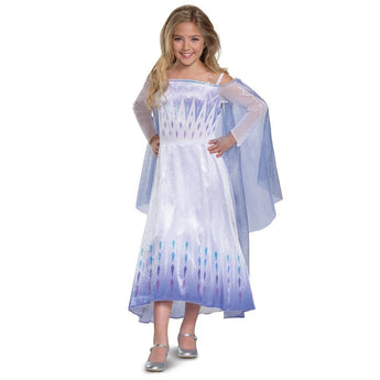 Costume Enfant Deluxe - Elsa - La Reine Des Neiges - Party Shop