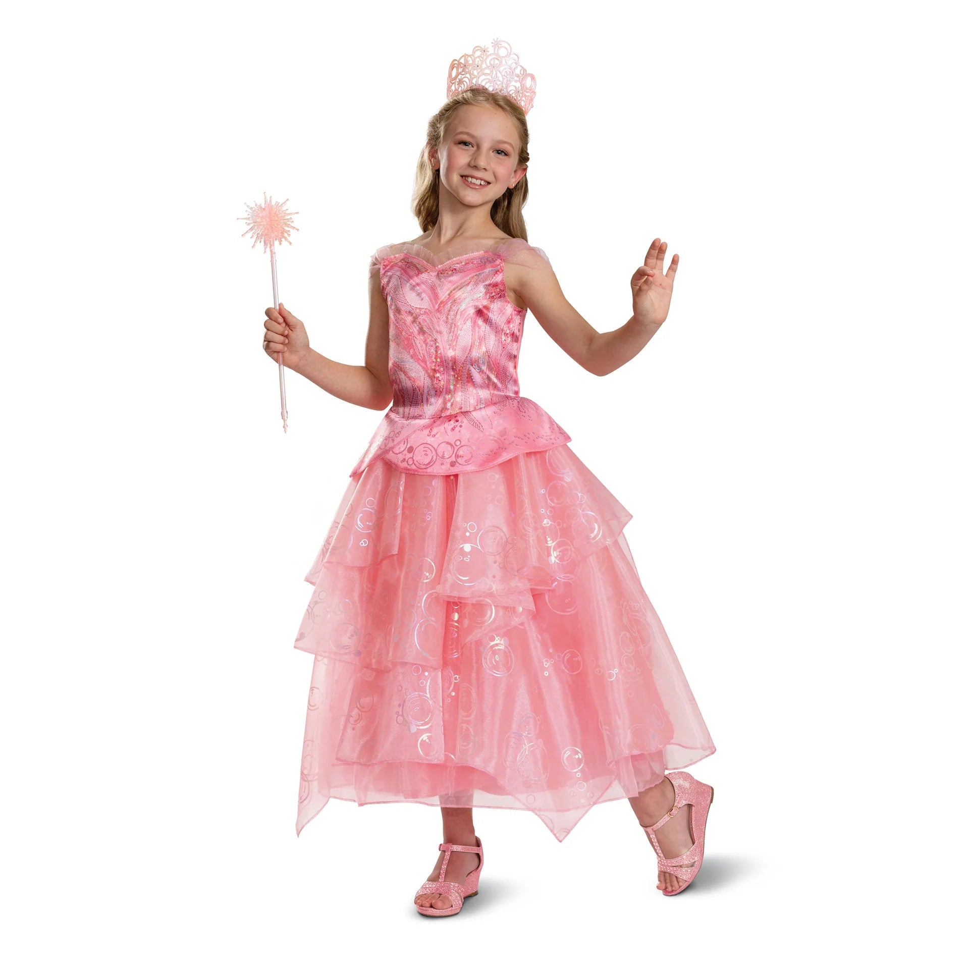 Costume Enfant Deluxe Glinda de Wicked - Robe Rose Party Shop