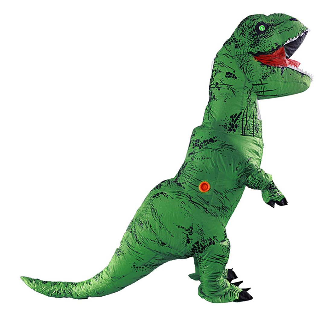 Costume Enfant Gonflable - T - Rex Vert Party Shop