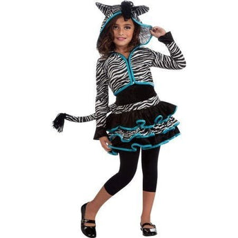 Costume Enfant - Zèbre Avec Capuchon Party Shop