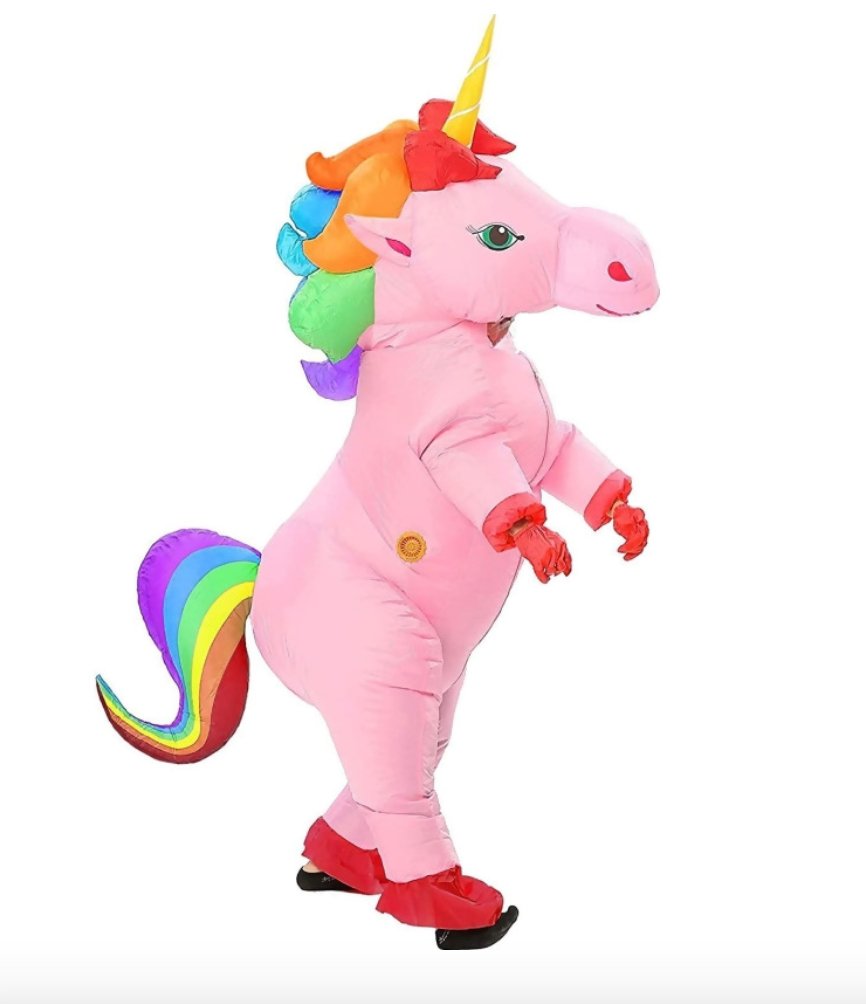 Costume Gonflable Adulte - Licorne Rose Party Shop
