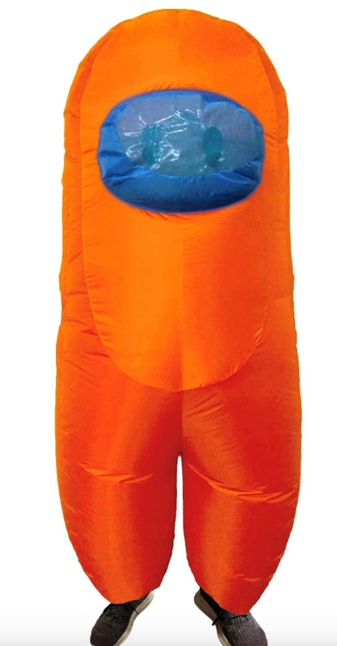 Costume Gonflable Enfant - Imposteur Orange Among Us Party Shop