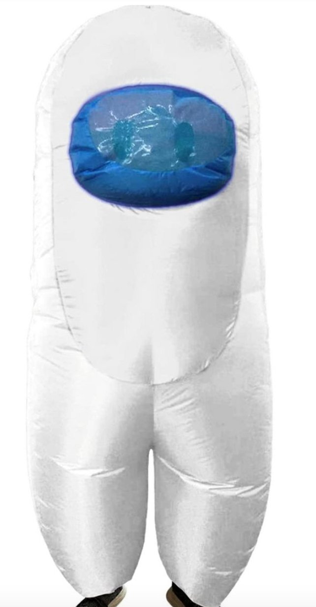 Costume Gonflable Enfant - Suspect Blanc Among Us - Party Shop