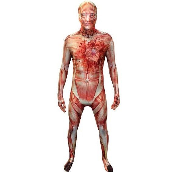 Costume Morphsuit Muscle Coeur Qui Bat X-Large - Party Shop