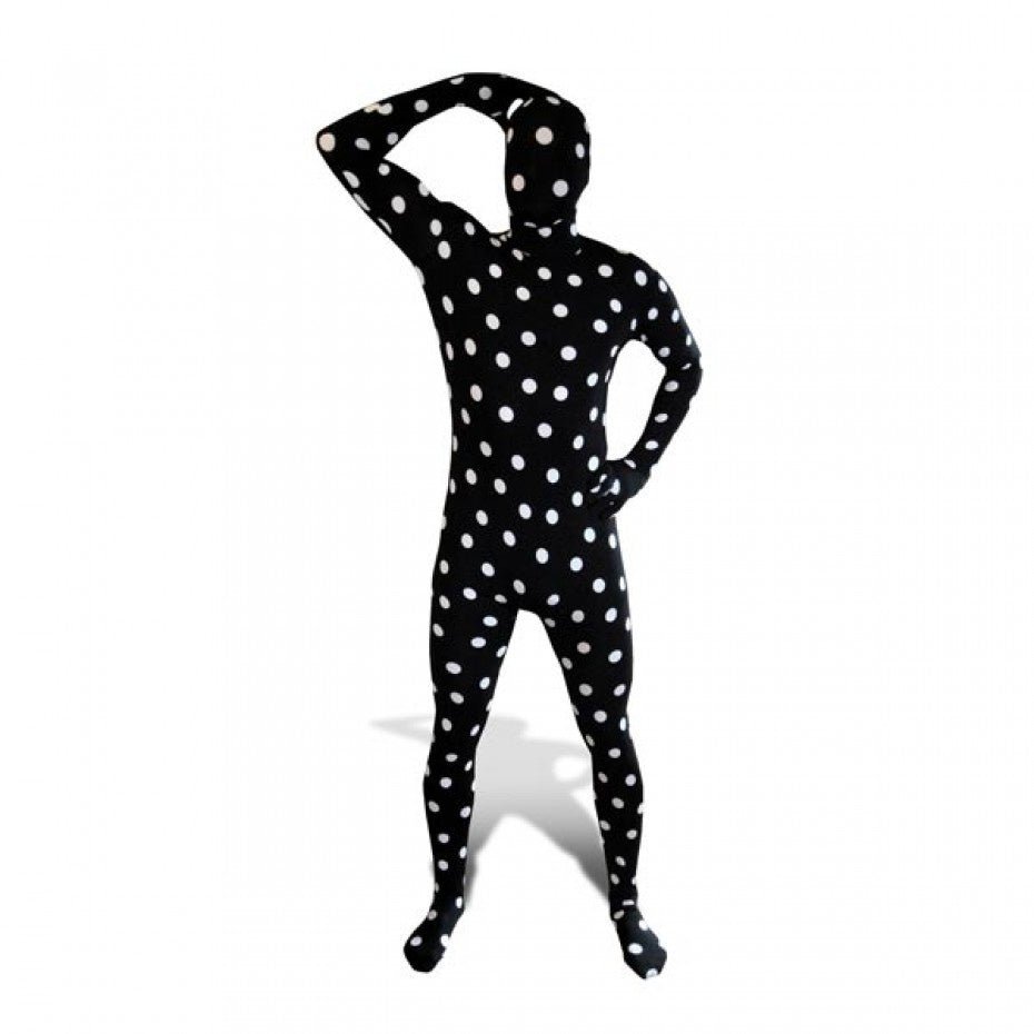 Costume Morphsuit Pois Noir / Blanc - Party Shop