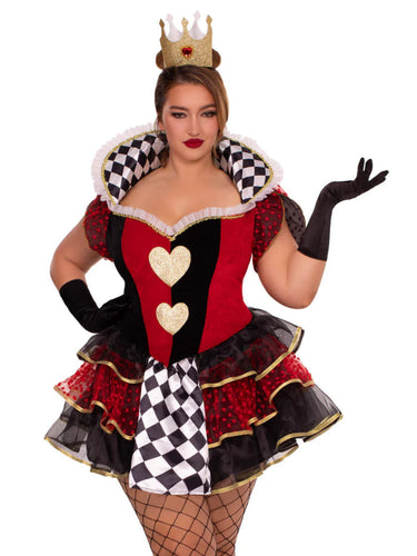 Women's Queen of Hearts Costume – 2 Piece Set
