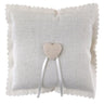 Santex - Coussin Coeur Blanc 15 X 15 Cm - Party Shop