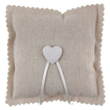 Santex - Coussin Coeur Naturel 15 X 15 Cm - Party Shop