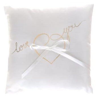 Coussin Just Married Métallisé Or Party Shop