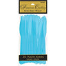 Amscan - Couteaux De Plastique Premium (20) - Bleu Caraïbe - Party Shop